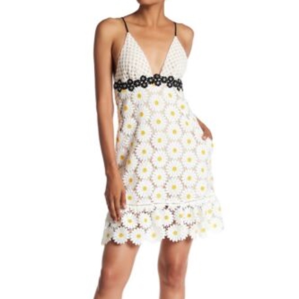 ABS by Allen Schwartz Daisy SUNFLOWER Summer Dress XS MADE IN USA NEW - Picture 1 of 14
